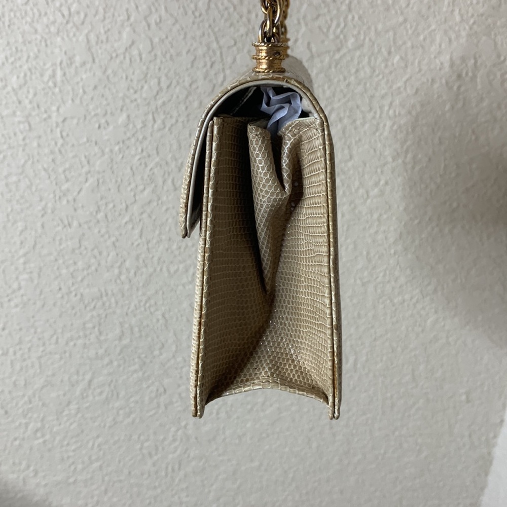 Vintage Gucci Lizard Front Flap Twist Lock Mini Bag - Picture 6 of 15